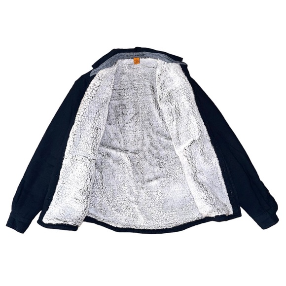 Tailor Vintage Soft Winter Jacket In Navy Blue - Picture 3 of 4